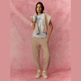 T-shirt relaxed s potlačou dámsky - modrý · záber 2