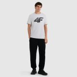 T-shirt regular s potlačou pánsky - sivý · záber 8