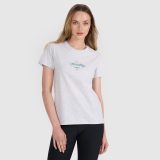 T-shirt regular s potlačou dámsky - sivý · záber 1