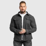 Pánska plstená košela Iron Aesthetics Felted, sivá · záber 2