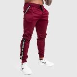 Jogger tepláky Iron Aesthetics Partial, bordové · záber 5