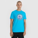 T-shirt regular s potlačou pánsky - modrý · záber 7