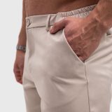 Pánske kraťasy Iron Aesthetics Chino Flex, béžové · záber 3