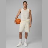 Rýchloschnúce basketbalové šortky unisex - biele · záber 2