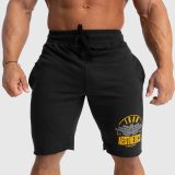 Pánske teplákové kraťasy Iron Aesthetics Force, čierne · záber 1