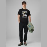 T-shirt regular s potlačou pánsky - čierny · záber 2