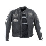 Pánska kožená moto bunda W-TEC Dark Vintage - Veľkosť: XXL · záber 2