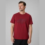 T-shirt regular s potlačou pánsky - červený · záber 3