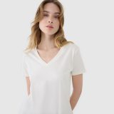 Dámske oversize tričko s modalom - biele · záber 2