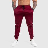 Jogger tepláky Iron Aesthetics Partial, bordové · záber 2
