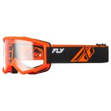 Fly Racing Focus Youth červená/čierna, číre plexi · záber 5