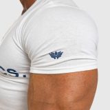 Pánske fitness tričko Iron Aesthetics Be Stronger, biele · záber 3