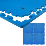 Fitness podložka inSPORTline EVA40 200x200x1 cm (4 dlaždice, okraje) - Farba: Červená · záber 2