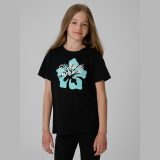 T-shirt regular s potlačou dievčenský - čierny · záber 3