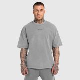 Pánske tričko Iron Aesthetics X Washed, sivé · záber 2