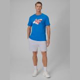 T-shirt regular s potlačou pánsky - modrý · záber 2