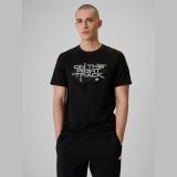 T-shirt regular s potlačou pánsky - čierny · záber 1