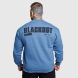 Pánska mikina Iron Aesthetics Blackout, modrá · záber 3