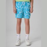 Plážové boardshorty chlapčenské - modré · záber 2