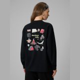 Longsleeve regular s potlačou dámsky - čierny · záber 2