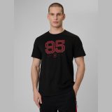 T-shirt regular s potlačou pánsky - čierny · záber 1