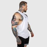 Tréningové tielko Iron Aesthetics Gym Tank, biele · záber 5