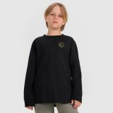 Chlapčenský regular longsleeve s potlačou - čierny · záber 1