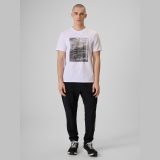 T-shirt regular s potlačou pánsky - biely · záber 2