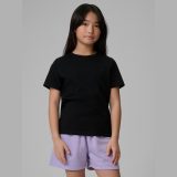 T-shirt regular hladký dievčenský - čierny · záber 1