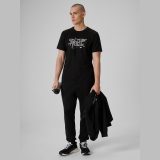 T-shirt regular s potlačou pánsky - čierny · záber 2