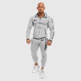 Pánska športová SlimFit súprava Iron Aesthetics Beyond the Future, sivá · záber 1