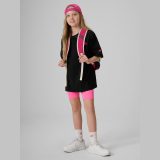 T-shirt loose s potlačou dievčenský - čierny · záber 2