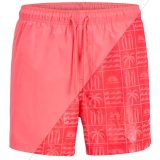 JACK AND JONES SHORT DE BAIN REGULAR FIT - Veľkosť: M | Farba: Ružová, Fuksiová, Koralová · záber 1