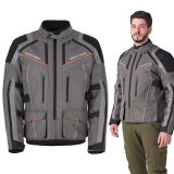 Touringová moto bunda W-TEC Smackton - Veľkosť: M | Farba: Oranžová · záber 1
