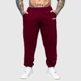 Oversized tepláky Iron Aesthetics Relaxed, bordové · záber 4