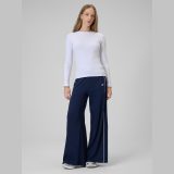 Longsleeve slim z rebrovanej pleteniny dámsky - biely · záber 2