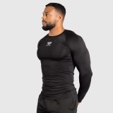 Funkčné tričko s dlhým rukávom Iron Aesthetics Reflective, čierne · záber 3
