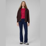 Longsleeve slim z rebrovanej pleteniny dámsky - ružový · záber 2