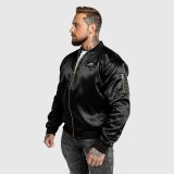 Bomber bunda Iron Aesthetics Maverick, čierna · záber 3