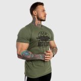 Pánske fitness tričko Iron Aesthetics Force, zelené · záber 5