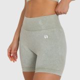 Dámske šortky Iron Aesthetics Faded, washed green · záber 1