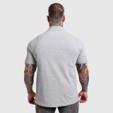 Pánske polo tričko Iron Aesthetics Pique, sivé · záber 4