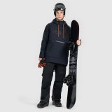 Pánska snowboardová bunda softshell vetruodolná membrána 5000 - čierna · záber 2