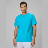 T-shirt regular jednofarebný pánsky - modrý · záber 1