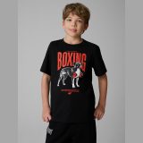 T-shirt regular s potlačou chlapčenský - čierny · záber 5