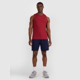 Tréningový rýchloschnúci pánsky tank top - červený · záber 2