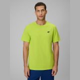 T-shirt regular jednofarebný pánsky - zelený · záber 1