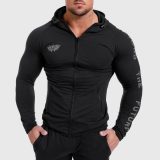 Pánska športová SlimFit súprava Iron Aesthetics Beyond the Future, čierna · záber 2