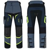 W-TEC Modock kalhoty čierno-modro-fluo žltá - L · záber 1