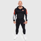 Jogger tepláky Iron Aesthetics Tricolora, čierne · záber 5